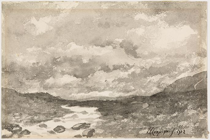 Henri Joseph HARPIGNIES - A Stream in an Arid Landscape | MasterArt